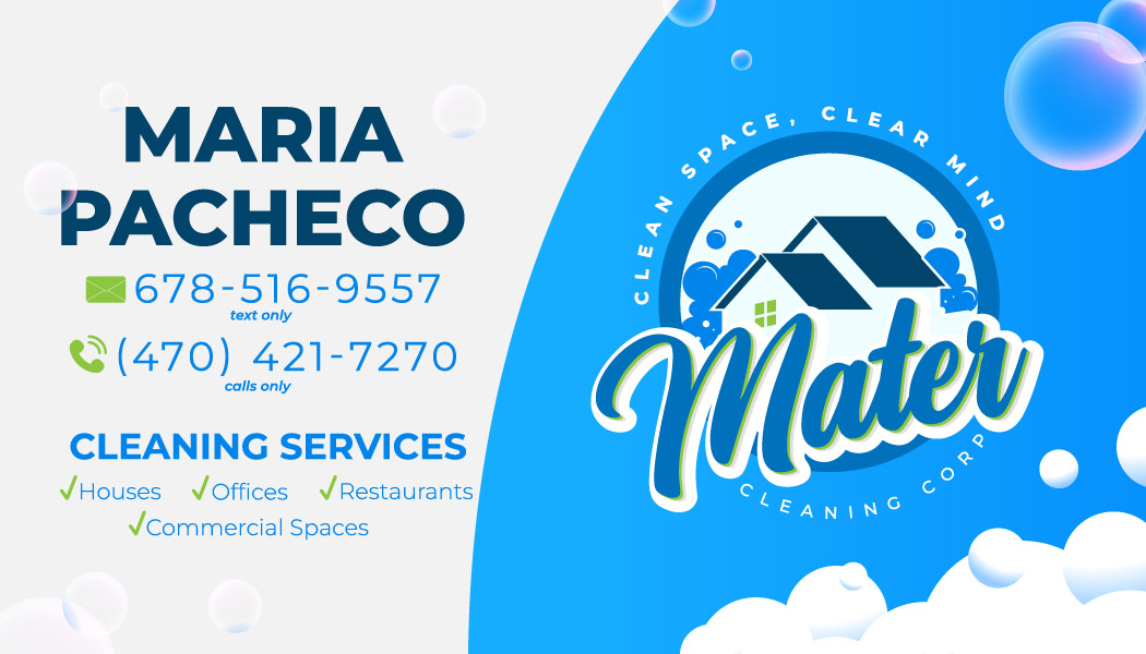 Mater cleaning visual